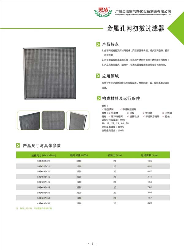 鋁網(wǎng)初效過濾器及金屬網(wǎng)過濾器介紹 鋁網(wǎng)初效過濾器及金屬網(wǎng)過濾器介紹